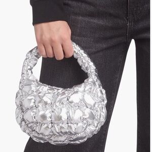 NWT, COS micro metallic quilted bag